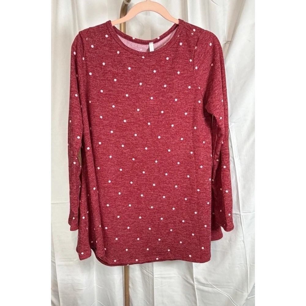 NWT Pink Blush Shirt Women's Extra Large Red Dress Long Sleeve